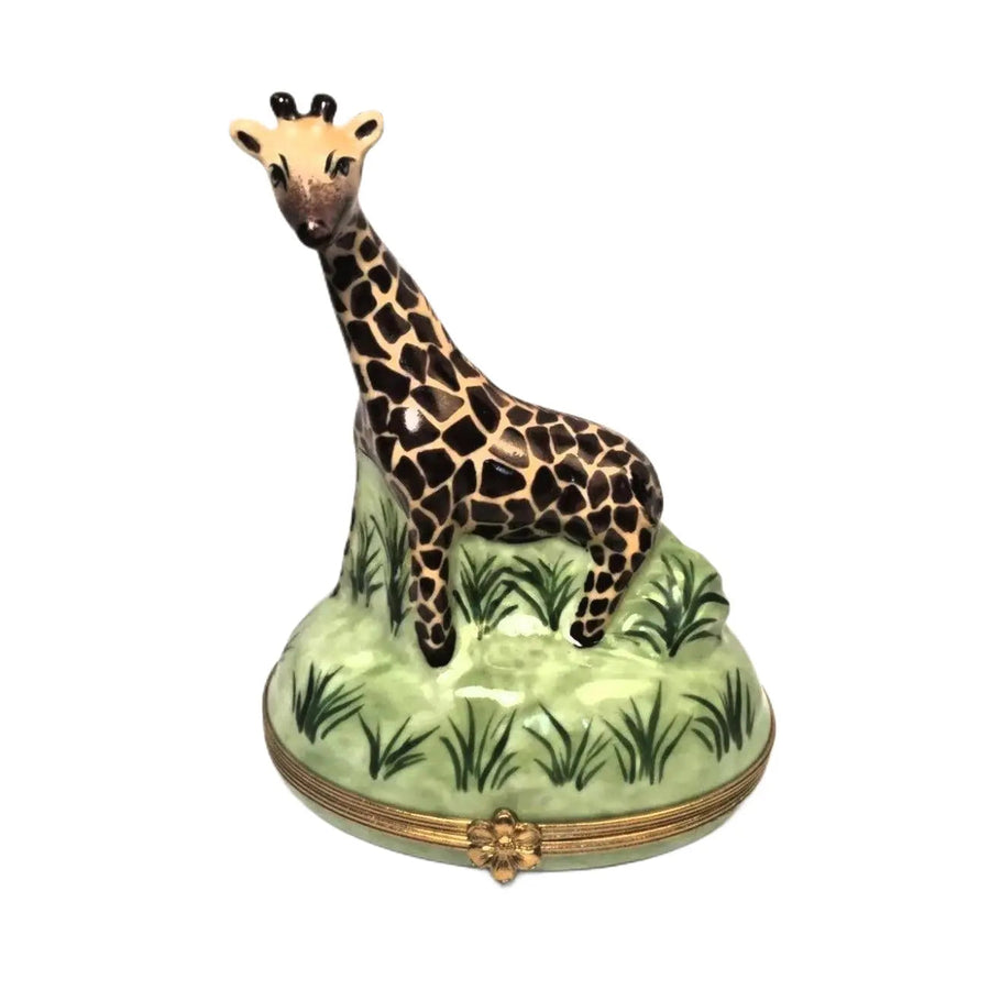 Giraffe Porcelain Limoges Wild Animals French Trinket Box