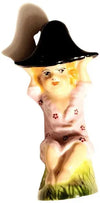 Girl in Black Hat Figurine Porcelain Limoges mother kids baby limoges box French Trinket Box