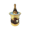 Gold Champagne Bucket Treasure Porcelain Limoges WINE French Trinket Box