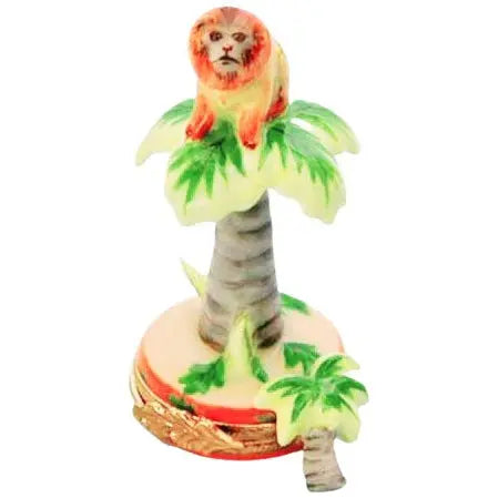 Golden Lion Tamarin Porcelain Limoges Wild animals French Trinket Box