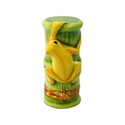 Golden Toad Porcelain Limoges Frogs Turtles French Trinket Box