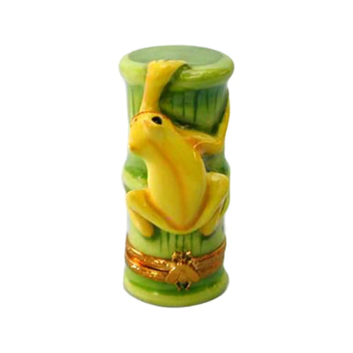 Golden Toad Porcelain Limoges Frogs Turtles French Trinket Box