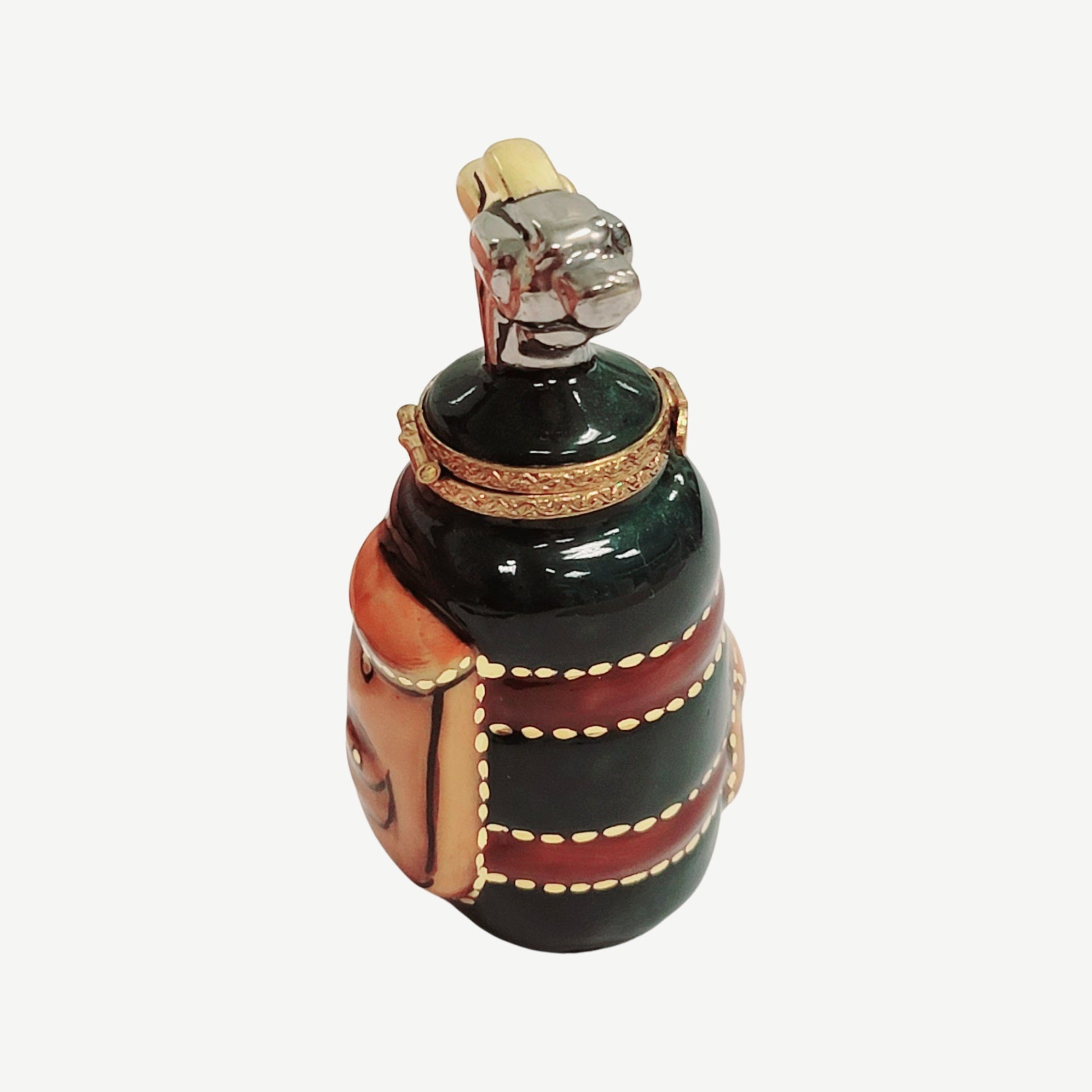 Golf Bag with Clubs Limoges Box Porcelain Limoges sports golf limoges box French Trinket Box
