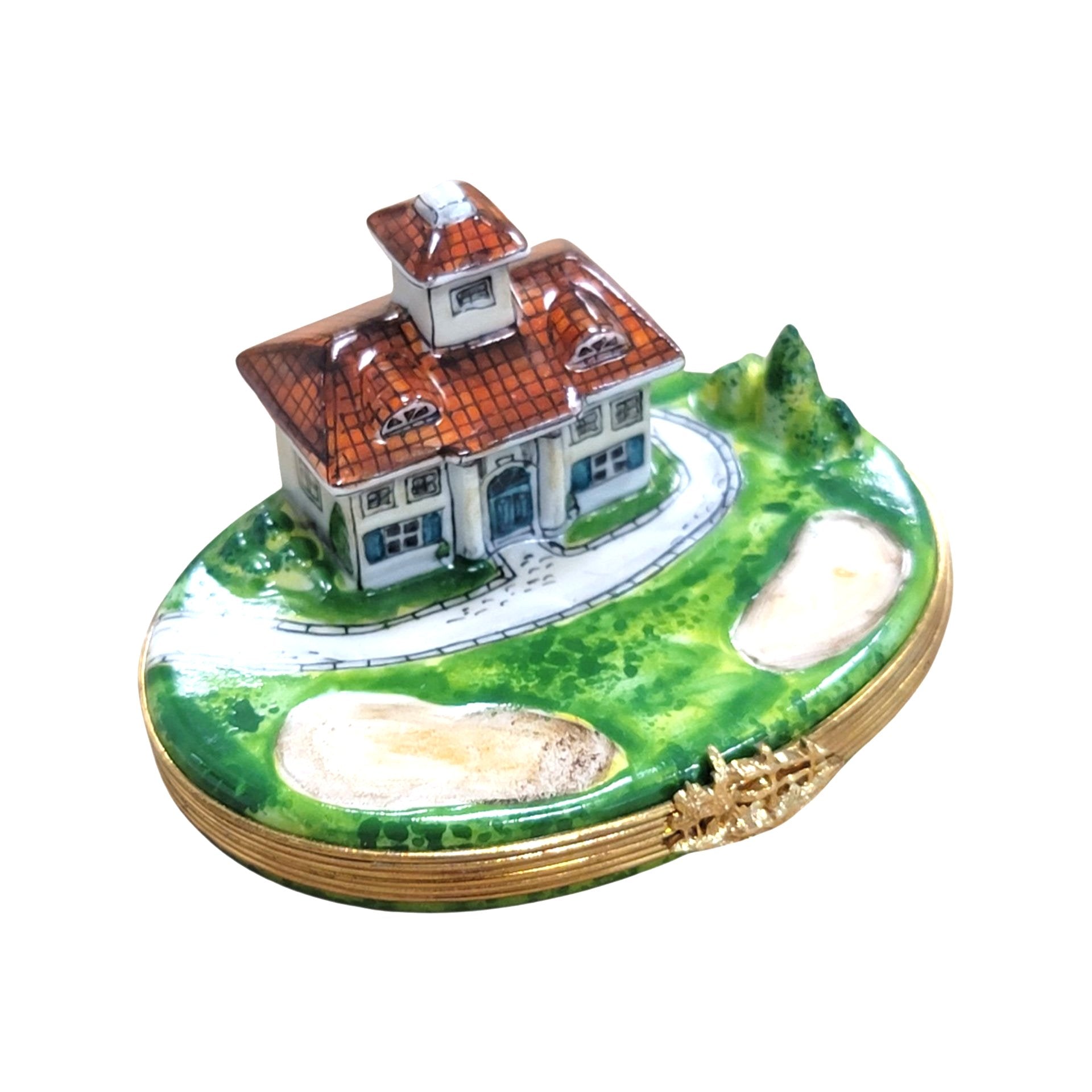 Golf Course Retreat Limoges Box Porcelain Limoges sports French Trinket Box