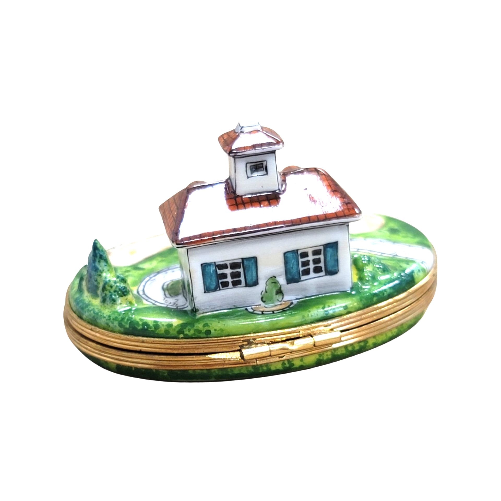 Golf Course Retreat Limoges Box Porcelain Limoges sports French Trinket Box