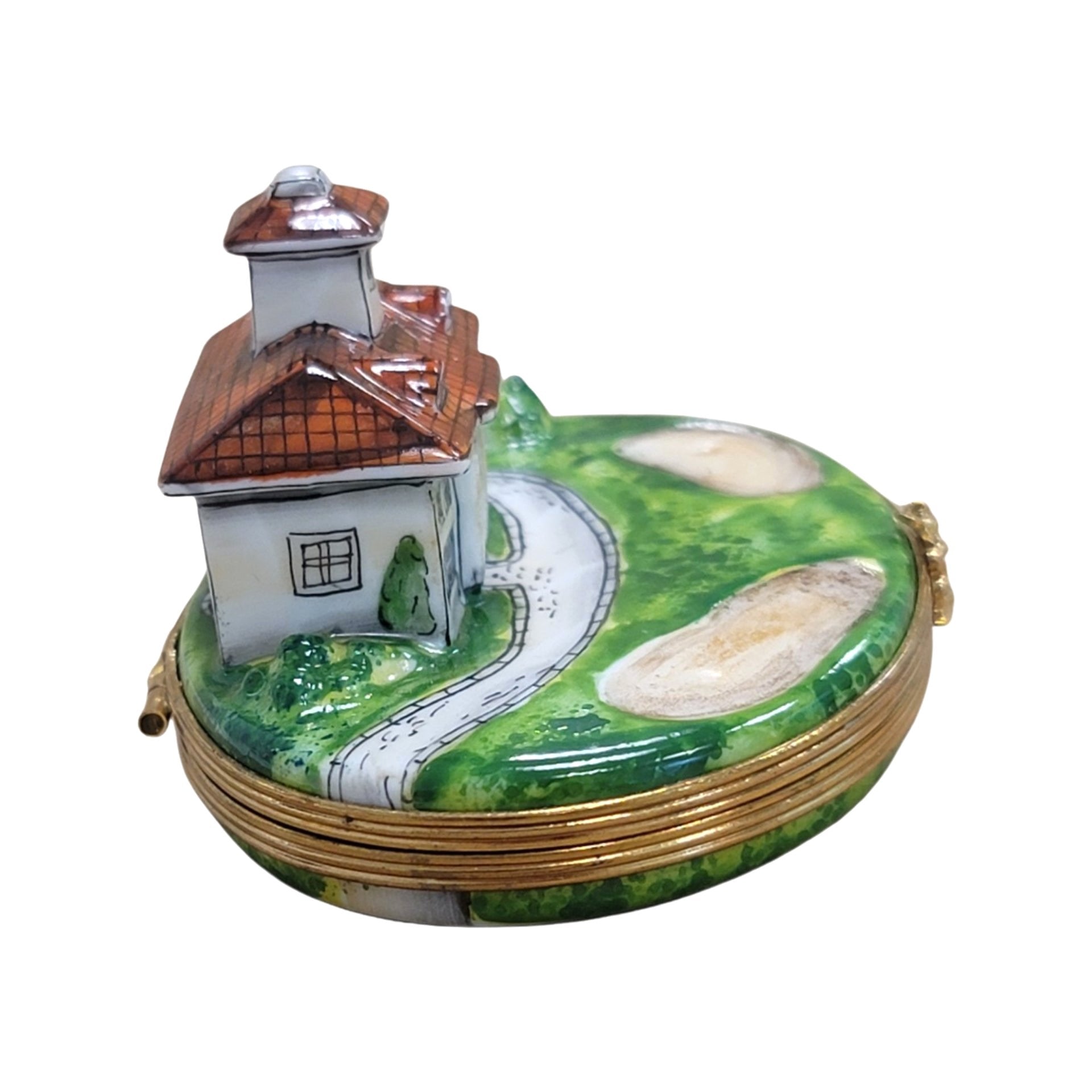 Golf Course Retreat Limoges Box Porcelain Limoges sports French Trinket Box
