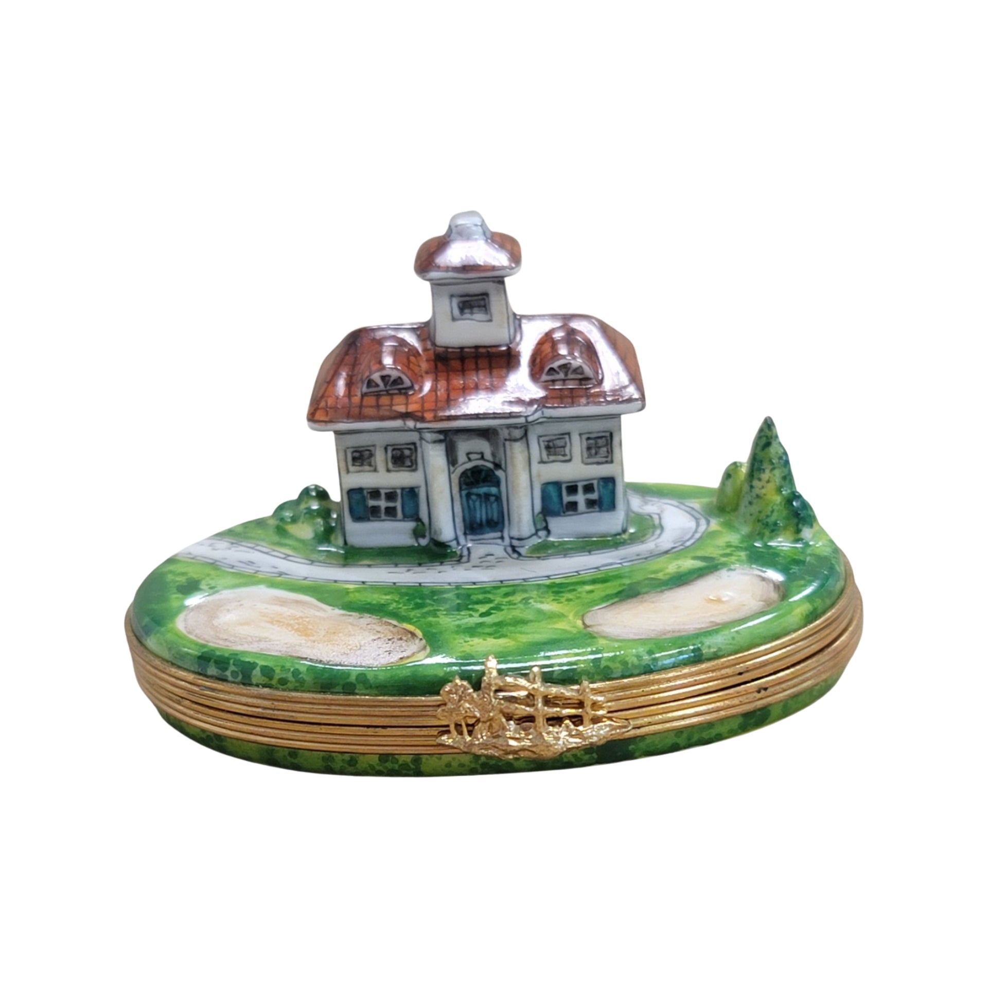 Golf Course Retreat Limoges Box Porcelain Limoges sports French Trinket Box