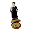 Graduate Diploma Porcelain Figurine Porcelain Limoges graduation limoges boxes professional French Trinket Box