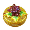 Grapes on Gold Oval limoges box Porcelain Limoges French Trinket Box