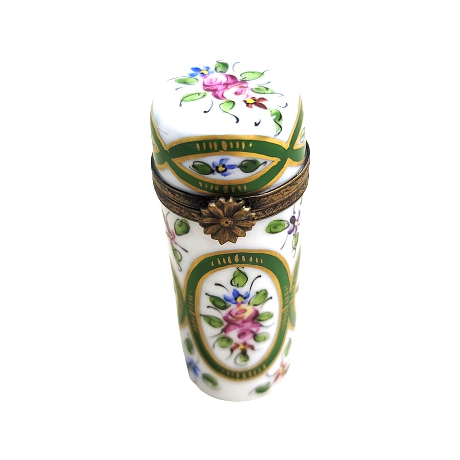 Green Floral Limoges Box Porcelain Limoges LIMOGES BOXES traditional French Trinket Box
