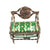 Green Love Seat Elegance Porcelain Limoges furniture French Trinket Box