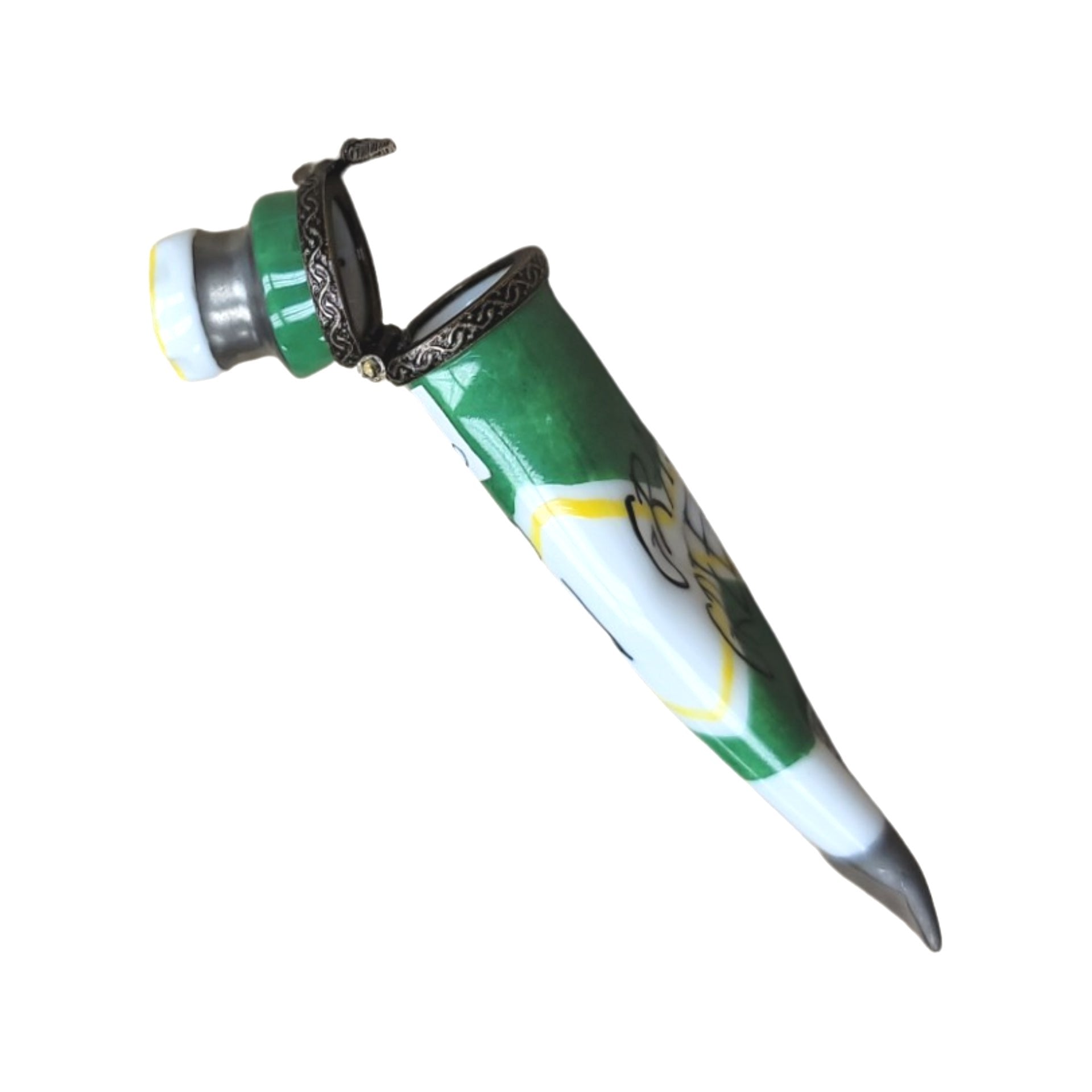 Green Paint Tube Limoges Box Porcelain Limoges Fine Art French Trinket Box