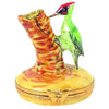 Green Woodpecker Porcelain Limoges Birds French Trinket Box