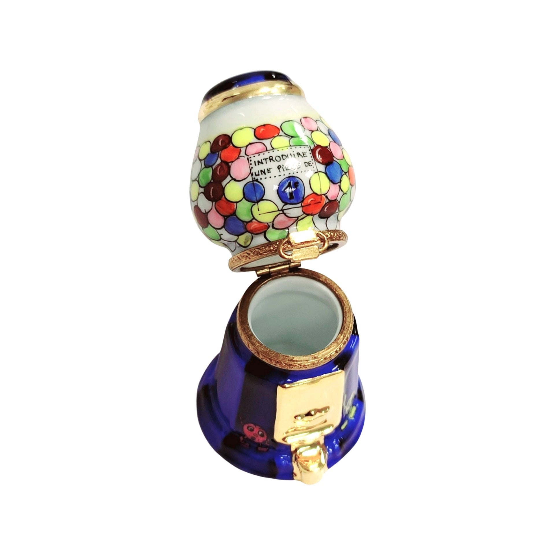 Gumball Machine Limoges Box Porcelain Limoges Food carnival French Trinket Box