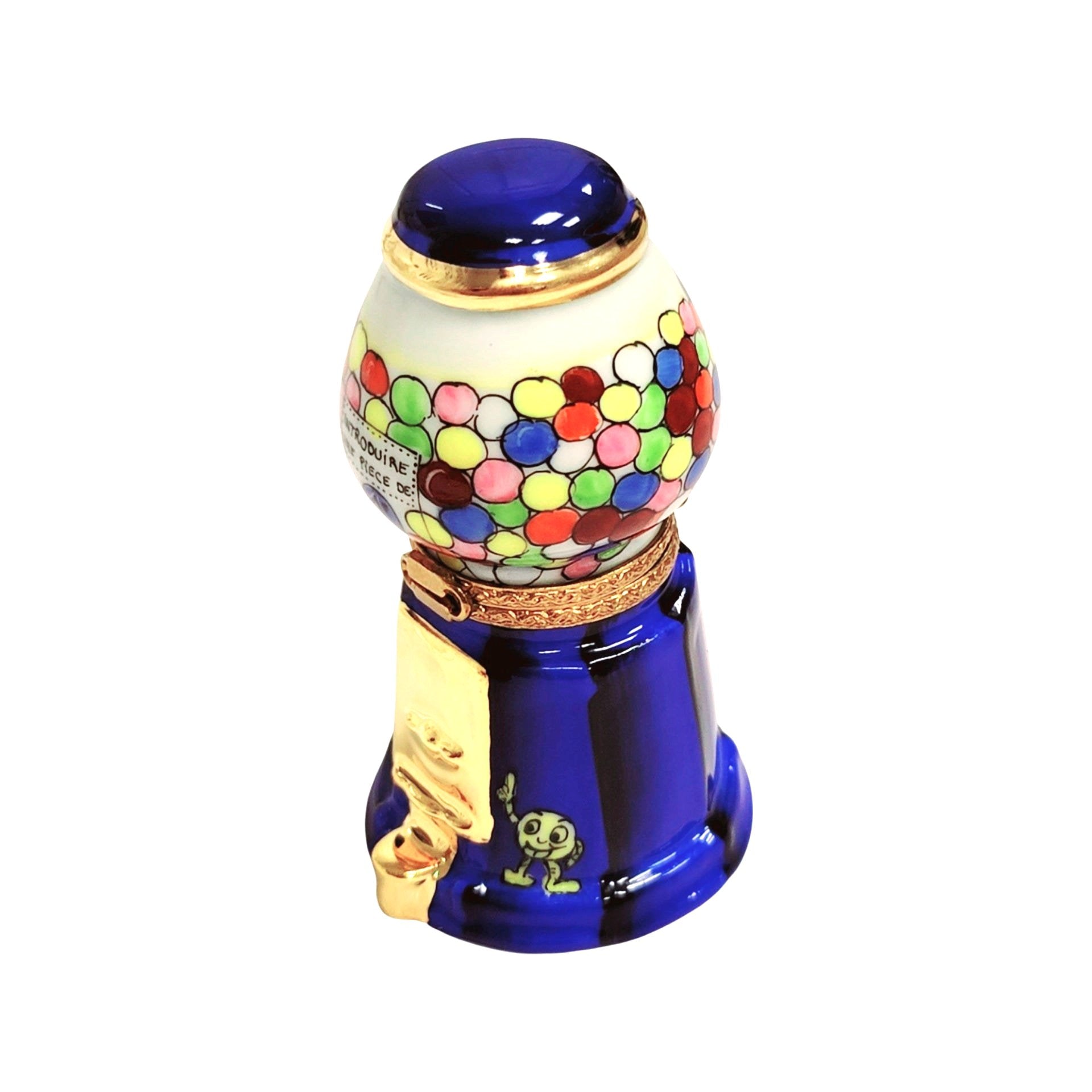 Gumball Machine Limoges Box Porcelain Limoges Food carnival French Trinket Box