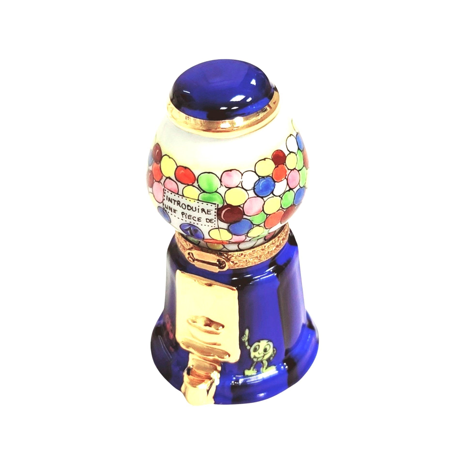 Gumball Machine Limoges Box Porcelain Limoges Food carnival French Trinket Box