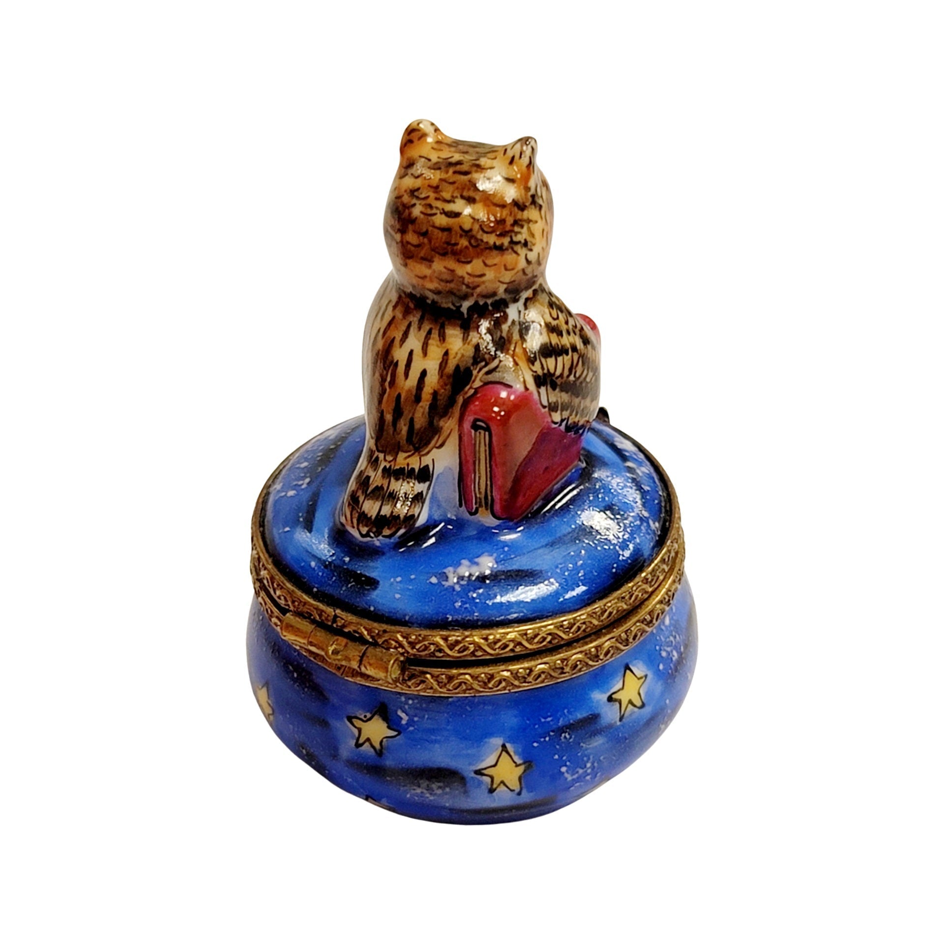 Halloween Owl Limoges Box Porcelain Limoges halloween bird French Trinket Box