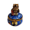 Halloween Owl Limoges Box Porcelain Limoges halloween bird French Trinket Box