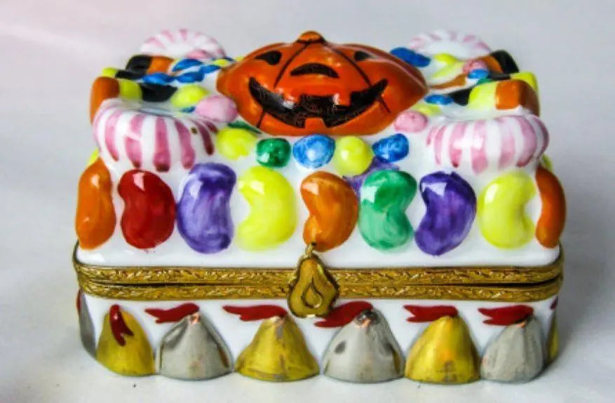 Halloween Treats Porcelain Limoges halloween French Trinket Box