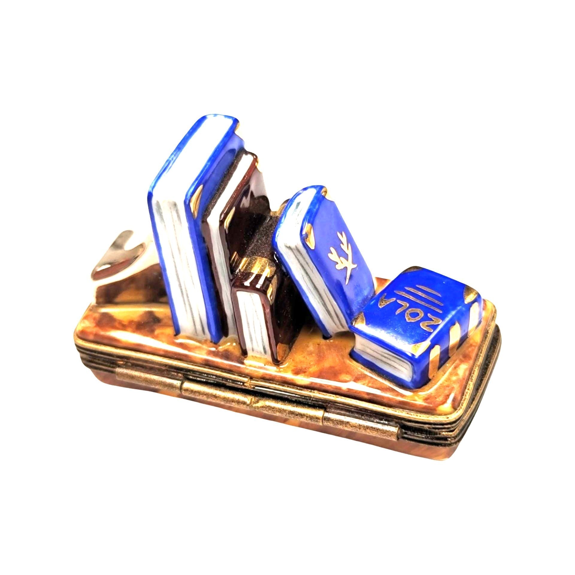 Hand Painted Books Limoges Box Porcelain Limoges books home French Trinket Box