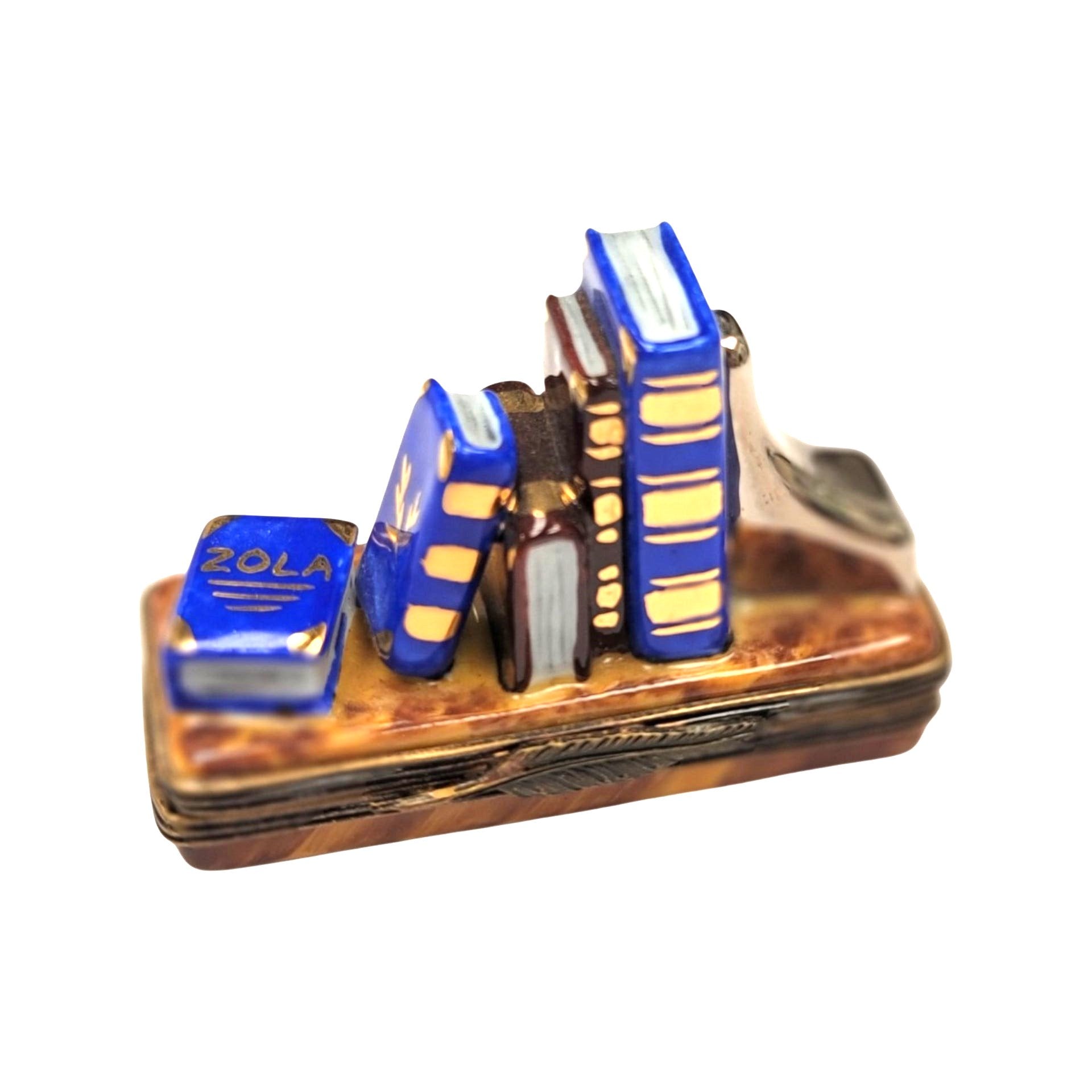 Hand Painted Books Limoges Box Porcelain Limoges books home French Trinket Box