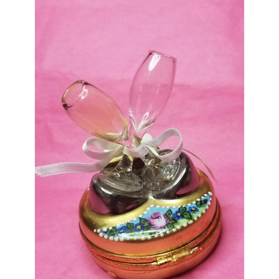 Happy Birthday Champagne Glasses Limoges Box - Limoges Box Boutique