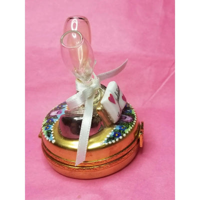 Happy Birthday Champagne Glasses Limoges Box - Limoges Box Boutique