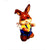 Happy Rabbit and Mouse Figurine Porcelain Limoges French Trinket Box
