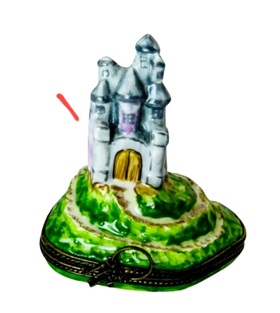Haunted House Porcelain Limoges halloween French Trinket Box