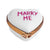 Heart: *Marry Me* White Porcelain Limoges heart wedding French Trinket Box