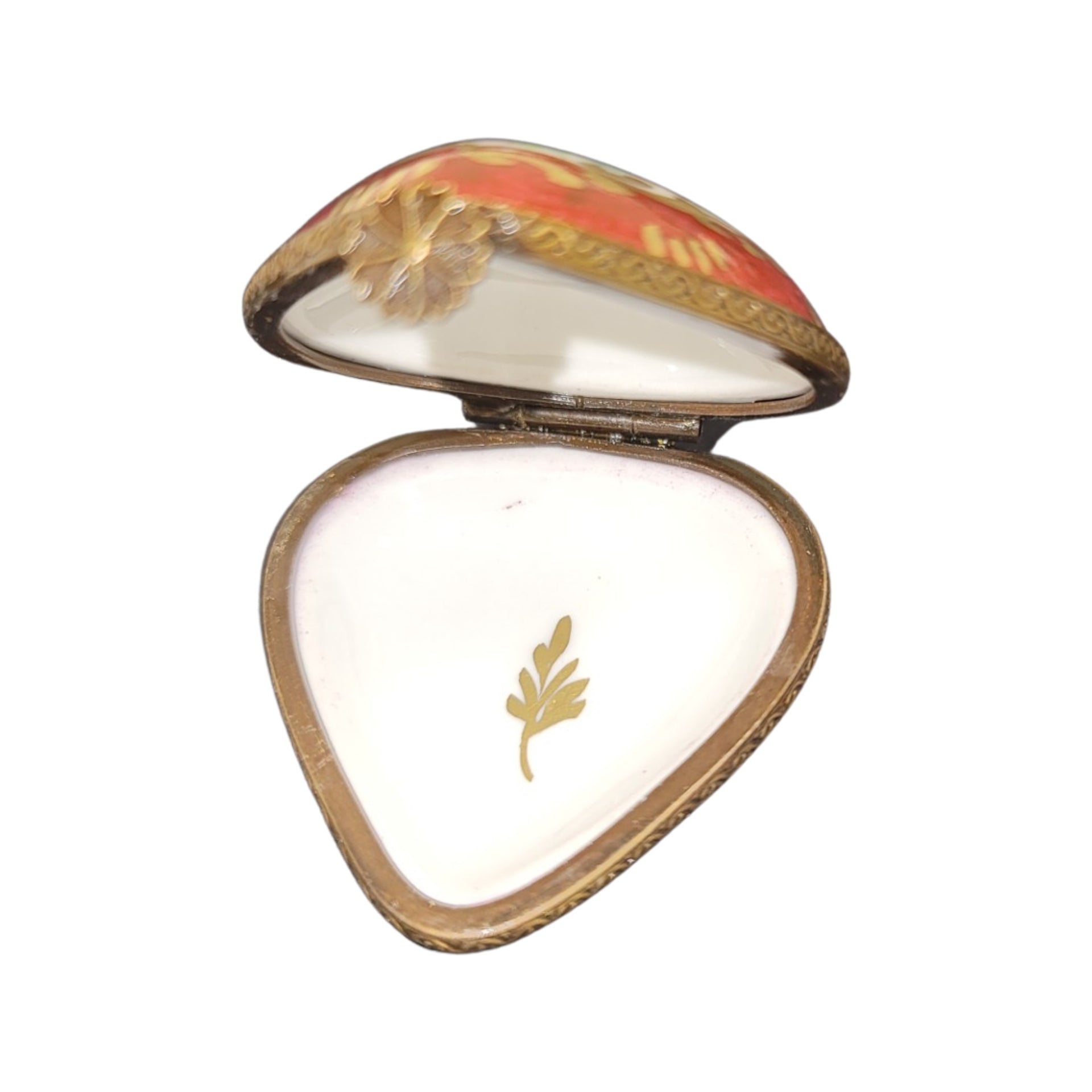 Heart Shaped Floral Elegance Porcelain Limoges hearts LIMOGES BOXES French Trinket Box