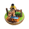 Horse Jumping Elegance Figurine Porcelain Limoges farm LIMOGES BOXES professional horse French Trinket Box