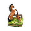 Horses in Meadow Limoges Box Porcelain Limoges farm LIMOGES BOXES French Trinket Box