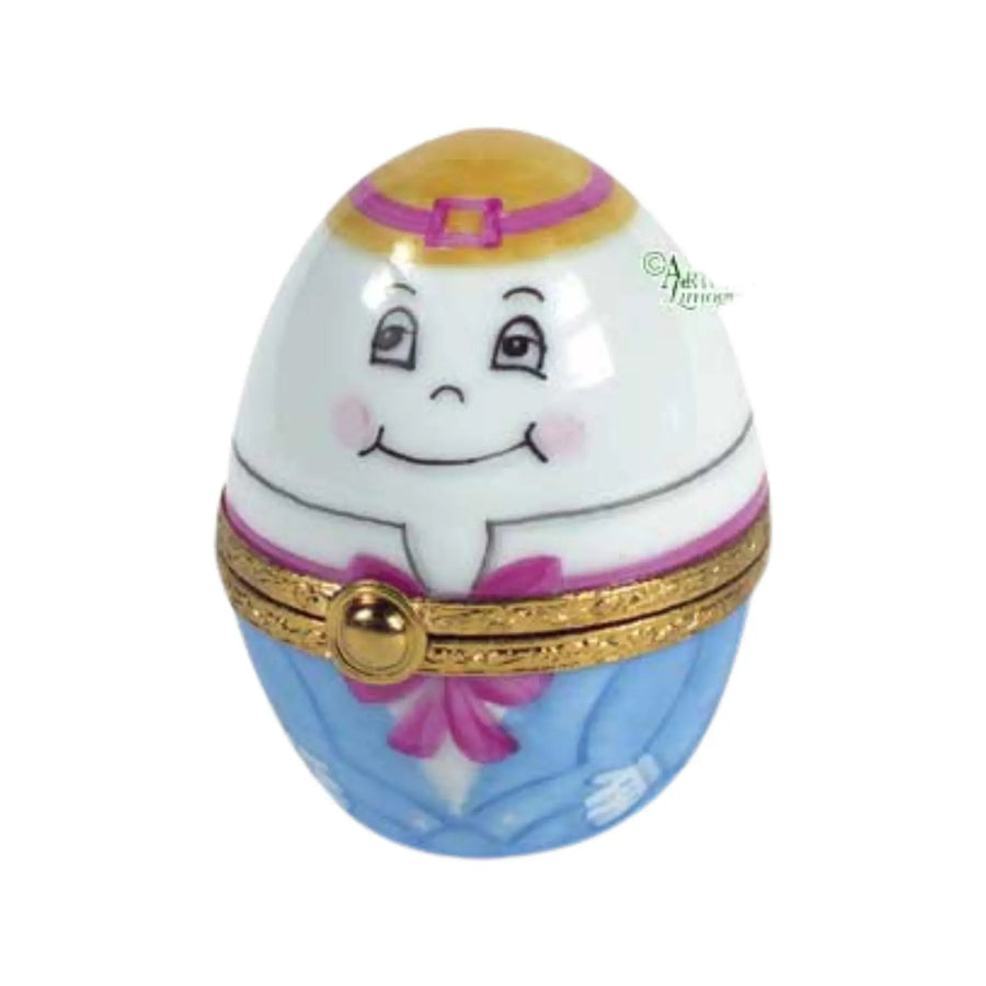 Humpty Dumpty Egg Porcelain Limoges myth fairy French Trinket Box