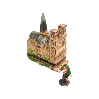 Hunchback of Notre Dame Figurine Porcelain Limoges Fairy French Trinket Box