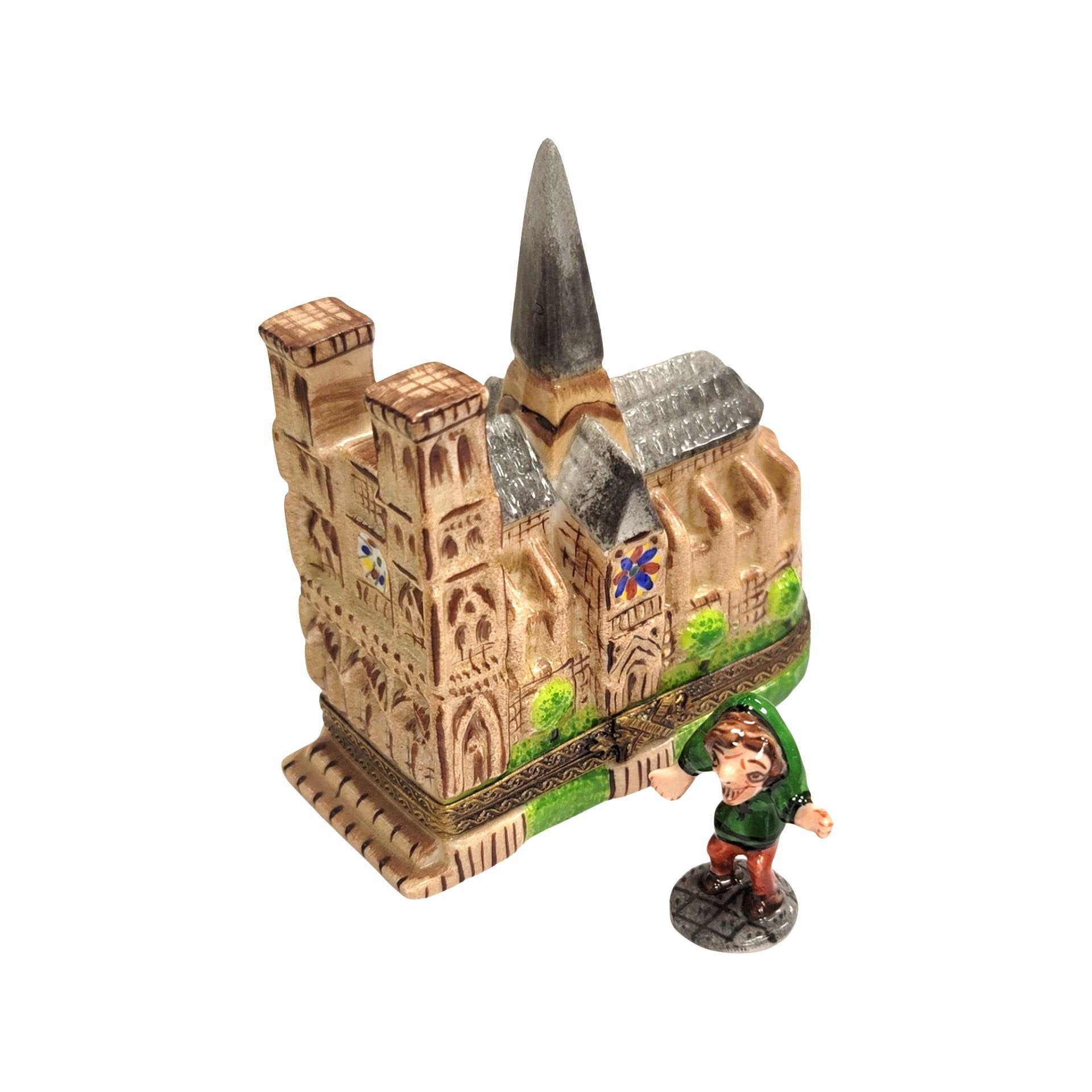 Hunchback of Notre Dame Figurine Porcelain Limoges Fairy French Trinket Box