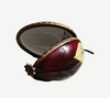 Hand-Painted Limoges Plum Box Porcelain Limoges Fruit French Trinket Box