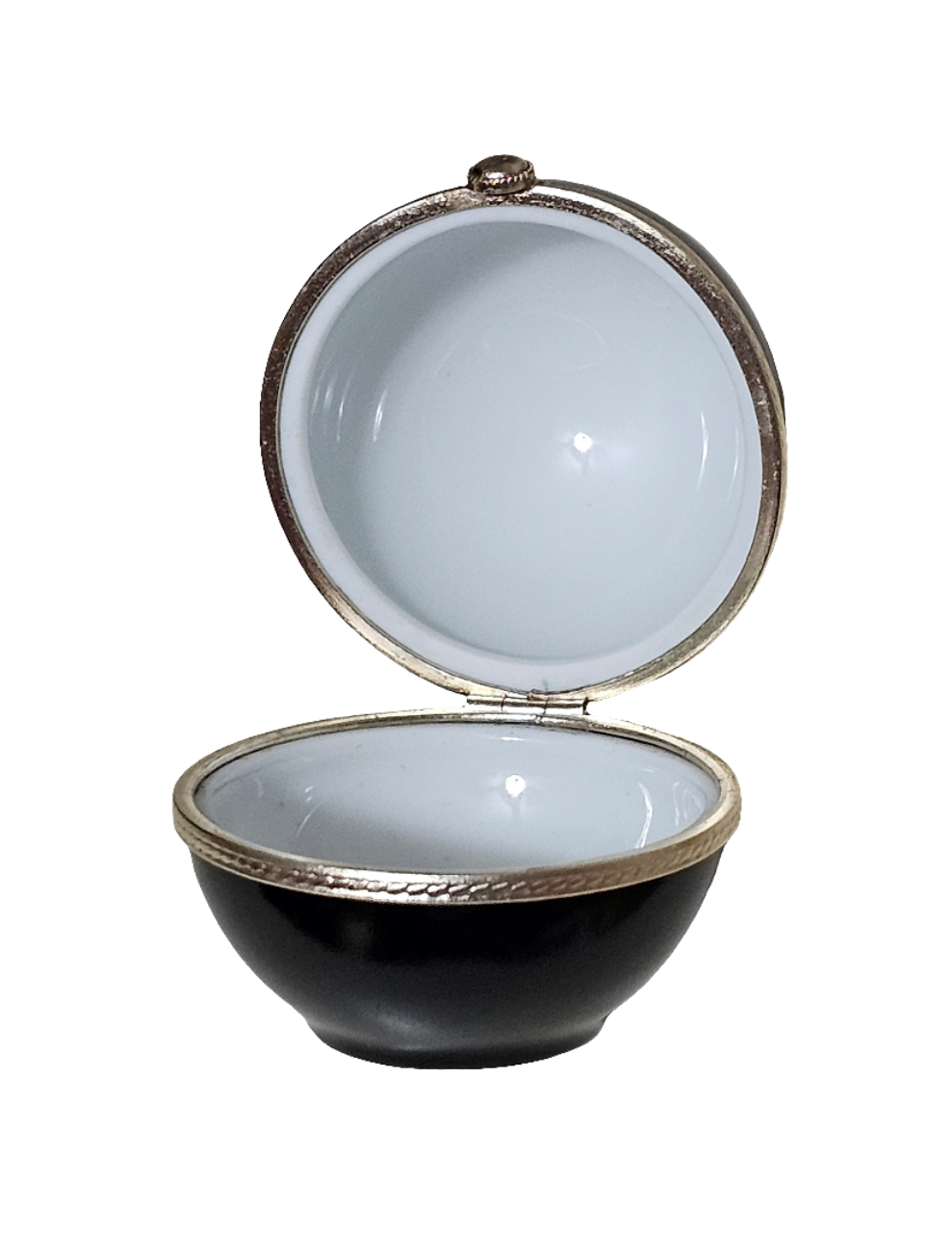 Pool 8 Ball Game Rochard Porcelain Limoges sports French Trinket Box