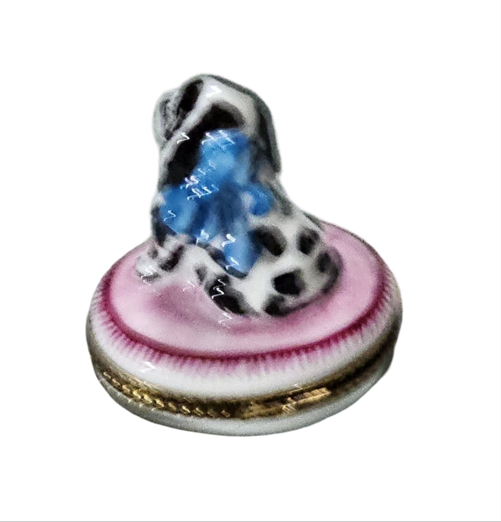Dalmatian Dog Limoges Box Delight Porcelain Limoges dog French Trinket Box