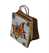 Butterfly Artisan Limoges Box Porcelain Limoges Bag purse shoes fashion French Trinket Box