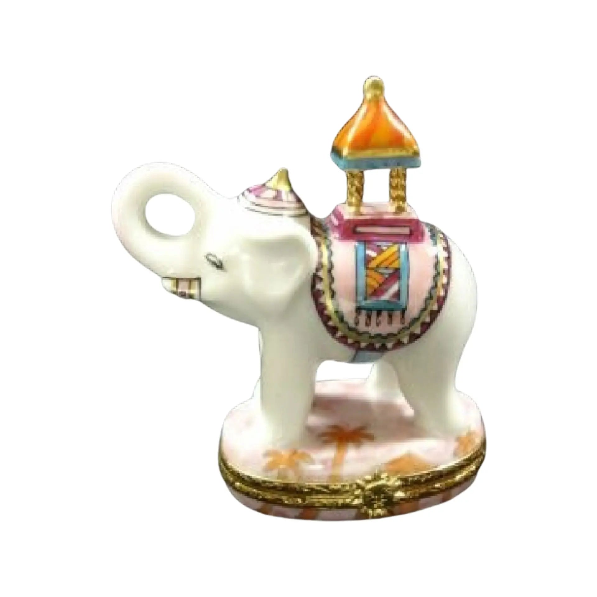 Imperial Elephant Porcelain Limoges Wild Animals French Trinket Box