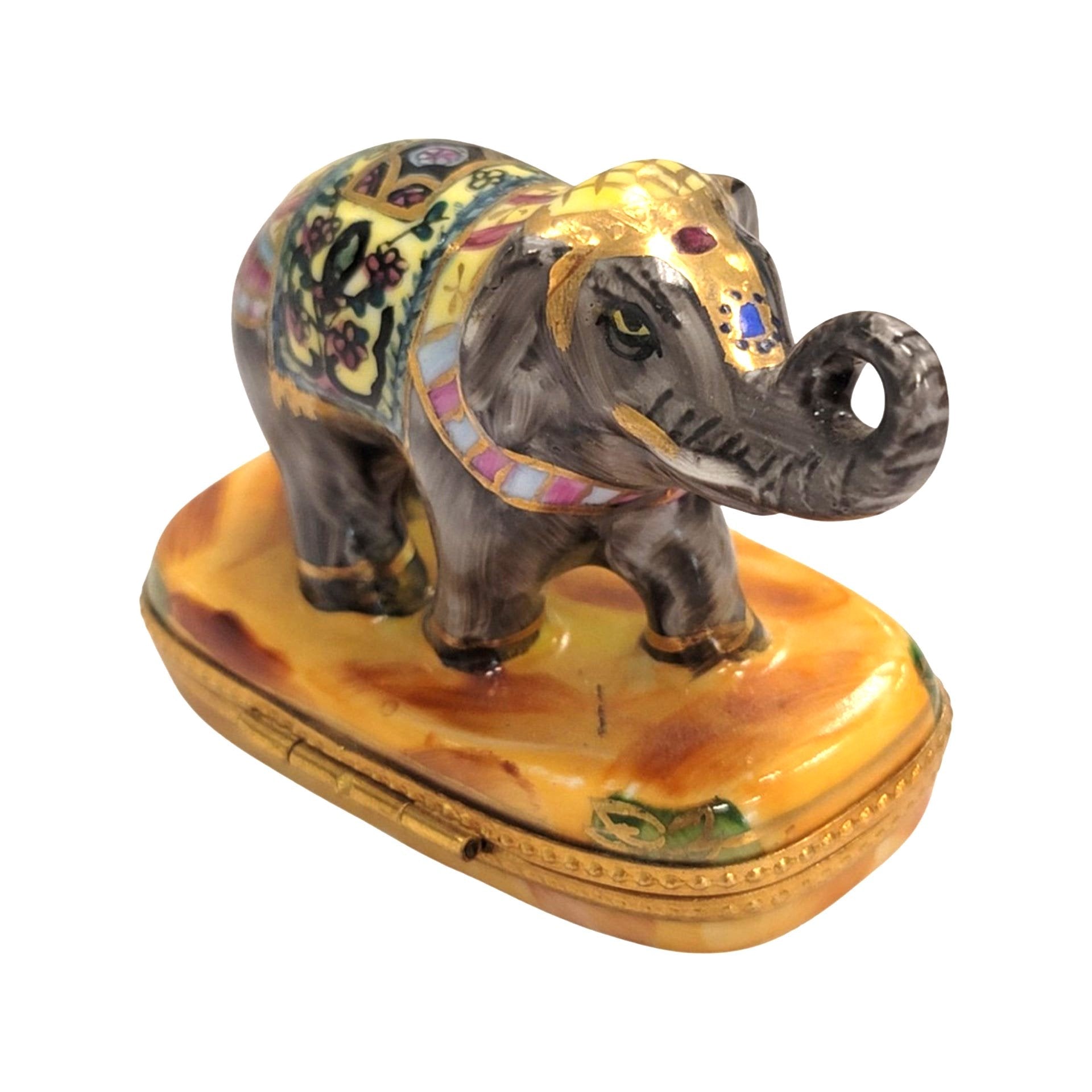 Imperial Elephant Limoges Box Porcelain Limoges Wild Limoges elephant French Trinket Box