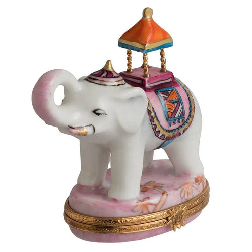 Imperial Elephant Porcelain Limoges Wild Animals French Trinket Box