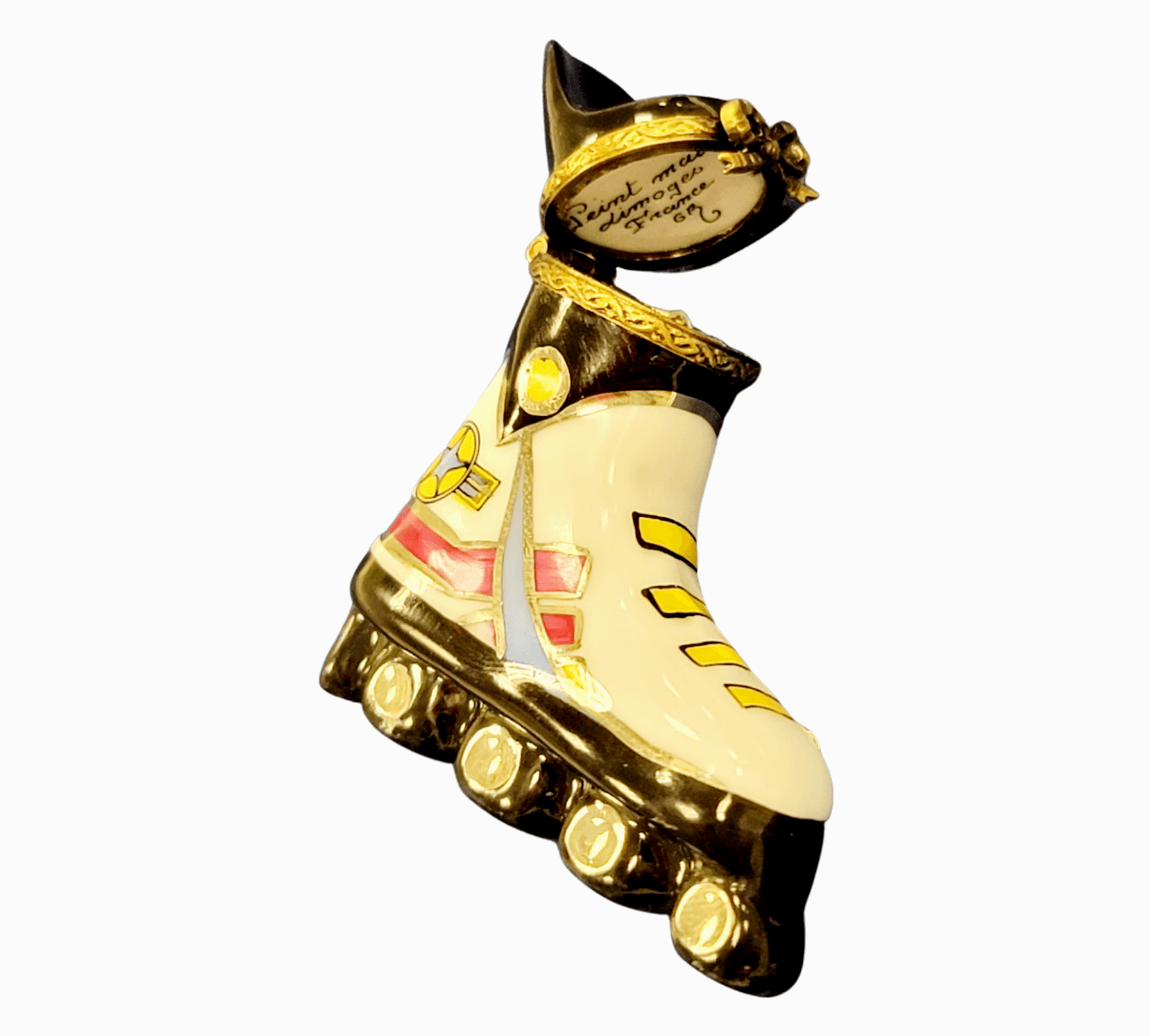 Inline Skates Limoges Box Delight Porcelain Limoges Sports French Trinket Box