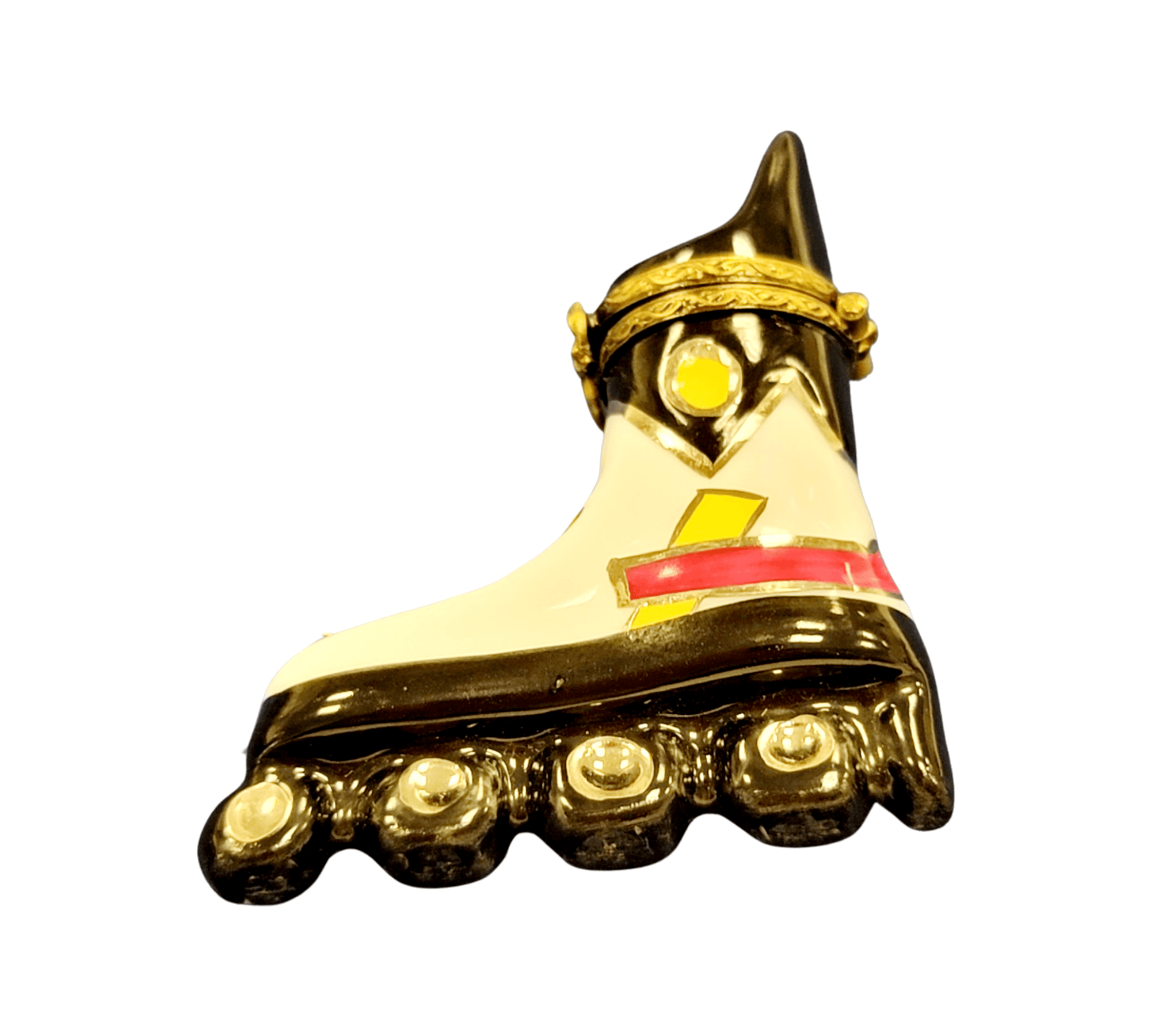 Inline Skates Limoges Box Delight Porcelain Limoges Sports French Trinket Box