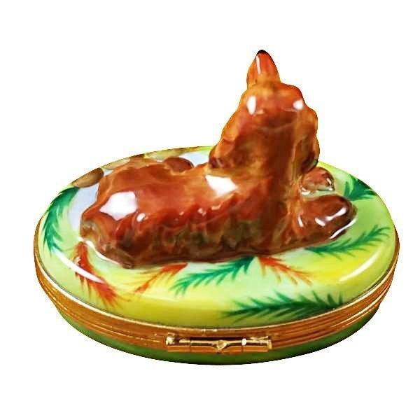 Irish Setter limoges box Porcelain Limoges French Trinket Box