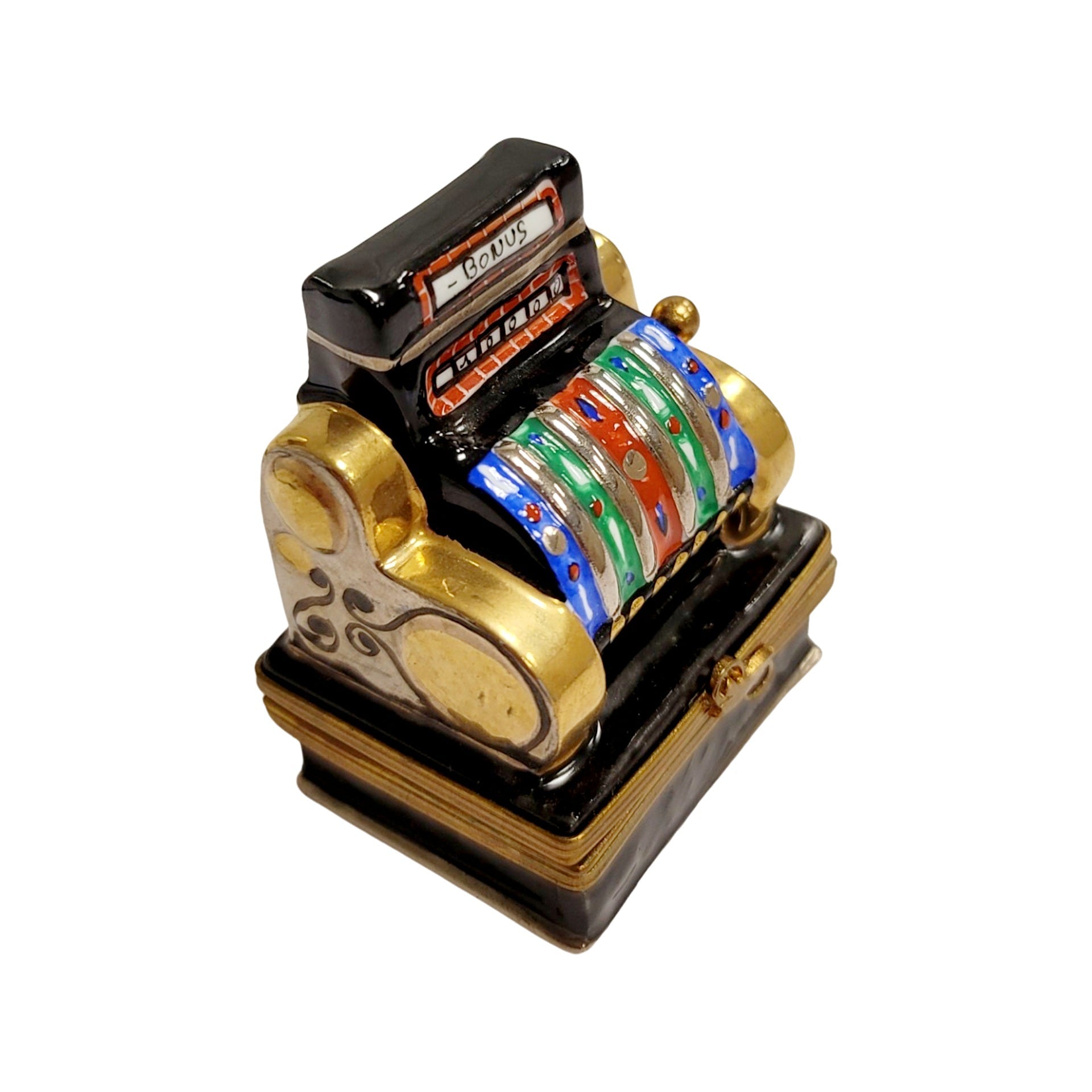 Jackpot Limoges Slot Machine Porcelain Limoges sports games French Trinket Box