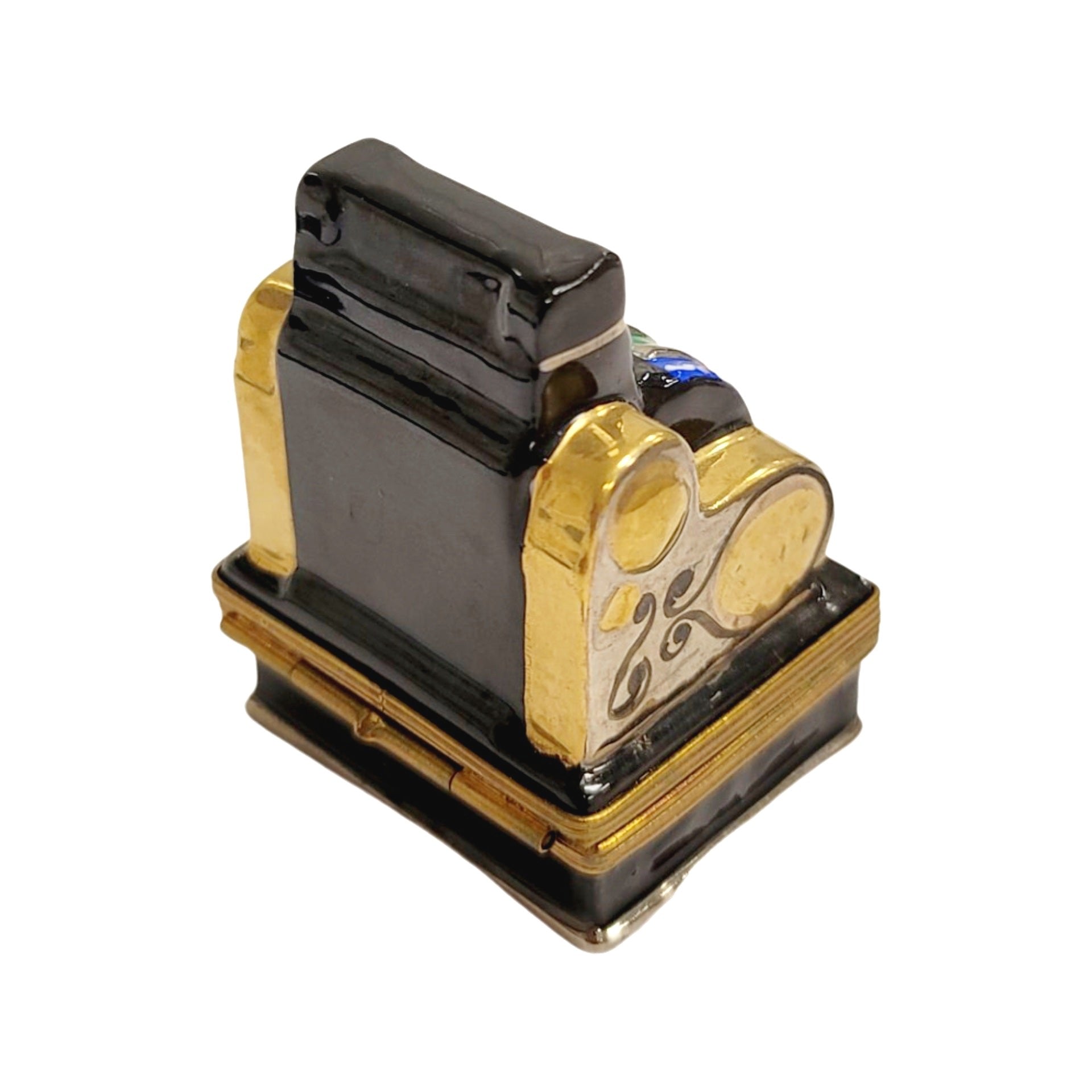 Jackpot Limoges Slot Machine Porcelain Limoges sports games French Trinket Box