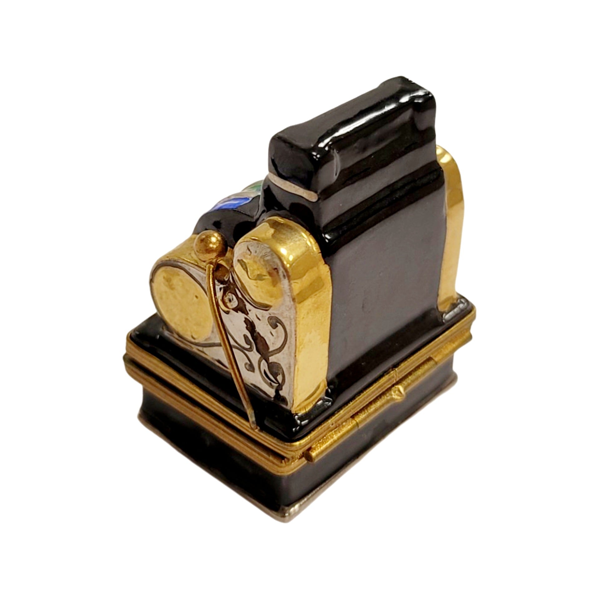 Jackpot Limoges Slot Machine Porcelain Limoges sports games French Trinket Box