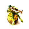 Jazz Frog Trumpet Figurine Porcelain Limoges Music LIMOGES BOXES French Trinket Box